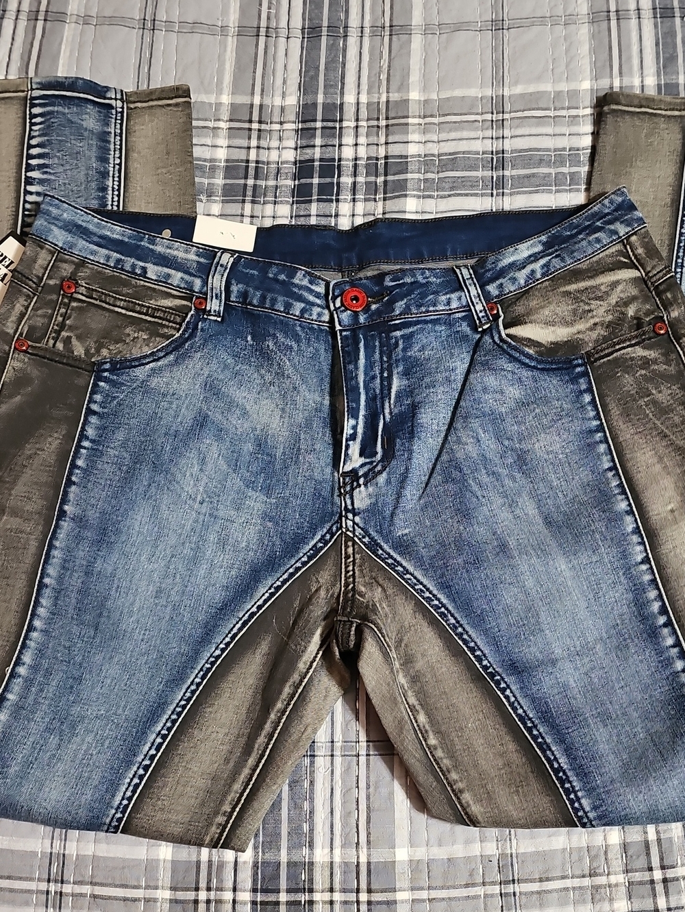 Belinsky Two Color Straight Leg Jeans